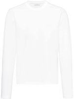 Prada t-shirt manches longues à plaque logo - Blanc - thumbnail