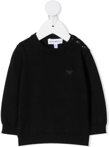 Emporio Armani Kids sweat à logo poitrine - Bleu