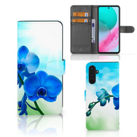 Samsung Galaxy M54 Hoesje Orchidee Blauw - Cadeau voor je Moeder