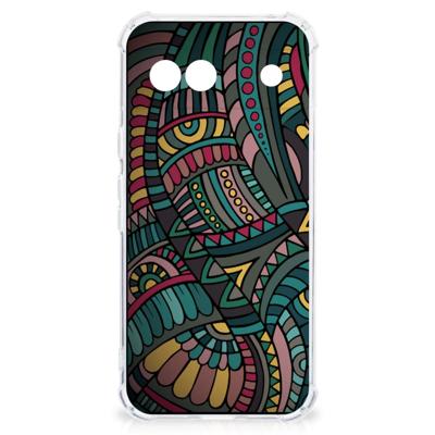 Google Pixel 8A Doorzichtige Silicone Hoesje Aztec