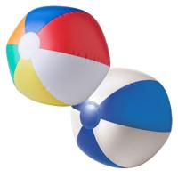 Impression Strandbal - opblaasbaar - zwembad speelgoed - multi / blauw - D26 cm