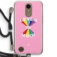 Het Leven Is Mooi: LG K10 (2017) Transparant Hoesje met koord