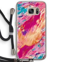 Pastel Echoes: Samsung Galaxy S7 Transparant Hoesje met koord