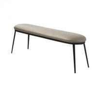 Nordic Home Arvid bankje - 140 cm - leer - taupe