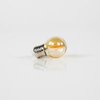 Kooldraadlamp 'Bol Mini' E27 LED 4W goldline, dimbaar Kooldraadlamp 'Bol Mini' E27 LED 4W goldline, dimbaar