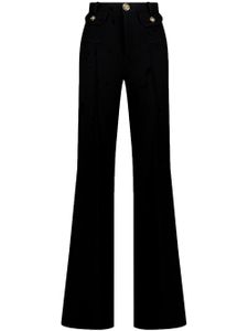 Giambattista Valli pantalon de tailleur en laine à taille haute - Noir