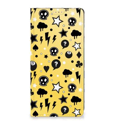 Mobiel BookCase Motorola Edge 40 Punk Geel