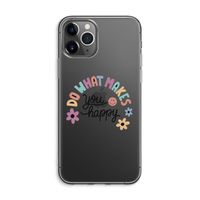 Happy days: iPhone 11 Pro Max Transparant Hoesje