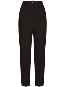 Dolce & Gabbana pantalon de tailleur à bouton DG - Noir