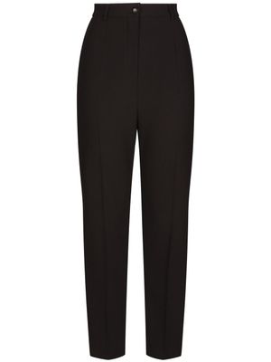 Dolce & Gabbana pantalon de tailleur à bouton DG - Noir