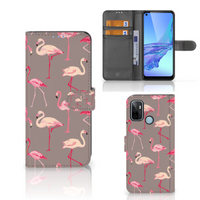 OPPO A53 | OPPO A53s Telefoonhoesje met Pasjes Flamingo - thumbnail