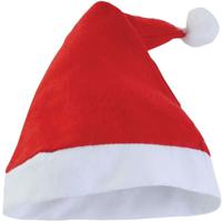 Faram Party Kerstmuts - rood-wit - acryl - volwassenen   -