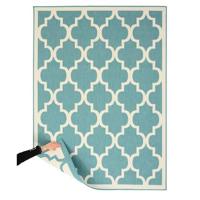 Tapeso Retro buitenkleed - Flip Lucky turquoise - 200x280 cm Tapeso Retro buitenkleed - Flip Lucky turquoise - 200x280 cm