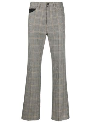 Marni pantalon droit à motif Prince de Galles - Noir