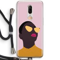 Yellow glasses: OnePlus 6 Transparant Hoesje met koord