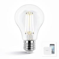 Wifi set met dual white smart filament lamp van milight 7w e27 fitting - a60 model - met wifi module