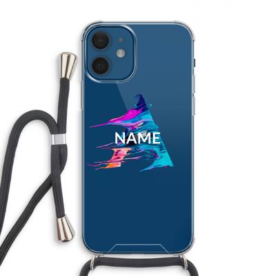 Abstract Spectrum: iPhone 12 Transparant Hoesje met koord