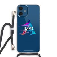 Abstract Spectrum: iPhone 12 Transparant Hoesje met koord