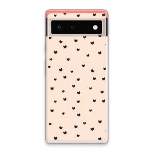 Kleine kattenkopjes: Google Pixel 6 Transparant Hoesje