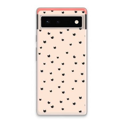 Kleine kattenkopjes: Google Pixel 6 Transparant Hoesje