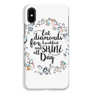 Diamonds: iPhone XS Max Volledig Geprint Hoesje
