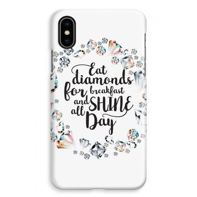 Diamonds: iPhone XS Max Volledig Geprint Hoesje