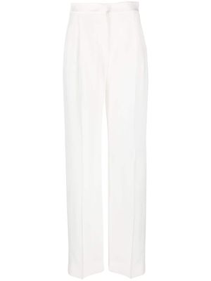 Alberta Ferretti pantalon de tailleur à coupe droite - Blanc