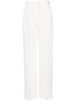 Alberta Ferretti pantalon de tailleur à coupe droite - Blanc