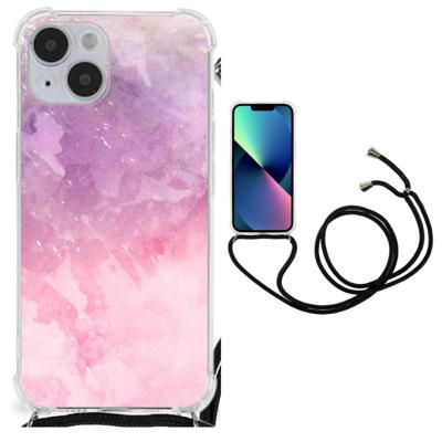 Back Cover iPhone 14 Plus Pink Purple Paint Back Cover iPhone 14 Plus Pink Purple Paint