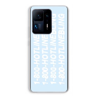 Hotline bling blue: Xiaomi Mi Mix 4 Transparant Hoesje