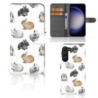 Telefoonhoesje | Met pasjeshouder | voor Samsung Galaxy S23 Plus Konijntjes