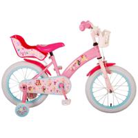 Disney Meisjesfiets Princess 16 Inch 25,4 cm Meisjes Terugtraprem Roze