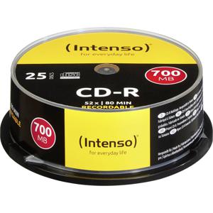 Intenso 1001124 CD-R 80 disc 700 MB 25 stuk(s) Spindel