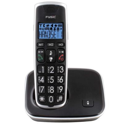 Fysic FX-6000 - Senioren DECT telefoon met grote toetsen en 1 handset, zwart