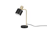 Trio Design bureaulamp Adam Zwart met goud R51041080