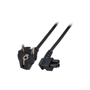 ACT AK5005 230V Stroomkabel CEE7/7 Male (Haaks)/C5 (Haaks) Zwart - 1,8 meter