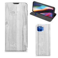 Motorola Moto G 5G Plus Book | Wallet Case | White Wood