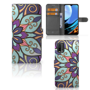 Xiaomi Redmi 9T | Poco M3 Hoesje Purple Flower