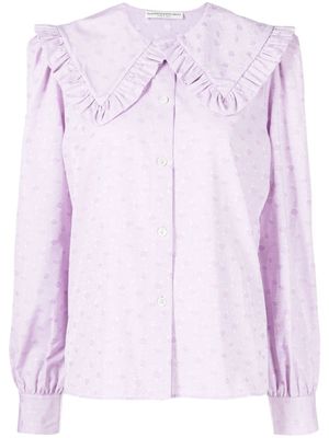 Alessandra Rich blouse à fleurs - Violet