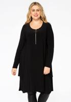 Yoek Tuniek met rits | Zwart | Maat 58/60