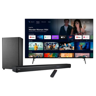 BundelDEAL ! LIFE® X14398 Android TV, 108 cm (43'') Ultra HD + MEDION® LIFE® P64377 3.1.2. Soundbar BundelDEAL ! LIFE® X14398 Android TV, 108 cm (43'') Ultra HD + MEDION® LIFE® P64377 3.1.2. Soundbar