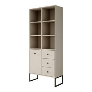 Meubella Boekenkast Lyndall - Beige - 77 cm