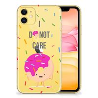 Apple iPhone 11 Siliconen Case Donut Roze