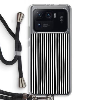 Stripes: Xiaomi Mi 11 Ultra Transparant Hoesje met koord