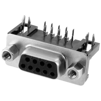 Connfly DS1037-09FNAKT74-0CC DS1037-09FNAKT74-0CC D-sub female connector Aantal polen: 9 Soldeerpennen 1 stuk(s) Tray