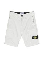 Stone Island Junior short cargo à patch logo - Gris - thumbnail