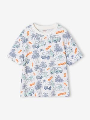 T-shirt jongens korte mouwen wit