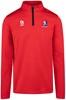 SC Doesburg Crossbar Half-Zip Top Rood - 164