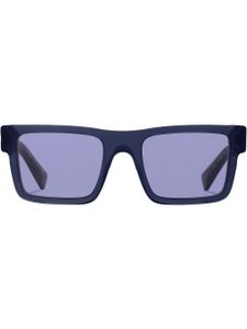 Prada Eyewear lunettes de soleil à monture rectangulaire - Bleu