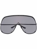 Rick Owens lunettes de soleil à monture monture couvrante oversize - Noir